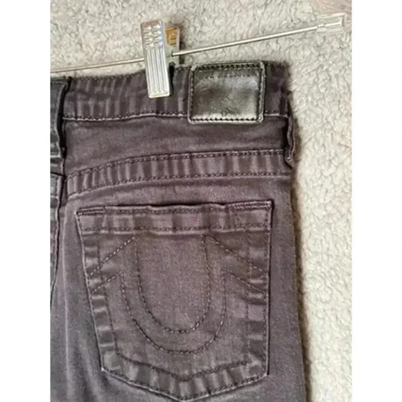 True Religion Rocco Black Distressed Jeans RN# 112790- 29 in Inseam, Size 20? - Picture 8 of 9